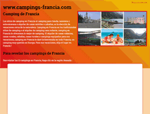 Tablet Screenshot of campings-francia.com